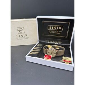Vintage Elgin Martin Watch Running w OG Boxes Likely GF Auto Calendar Needs Work